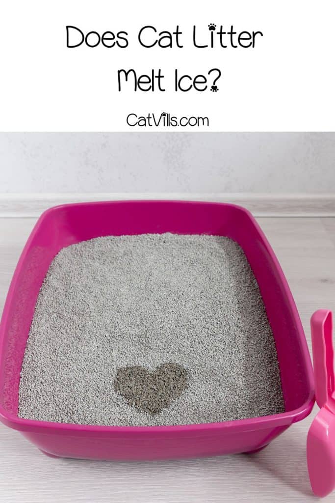 bentonite litter heart shape in a cat litter box