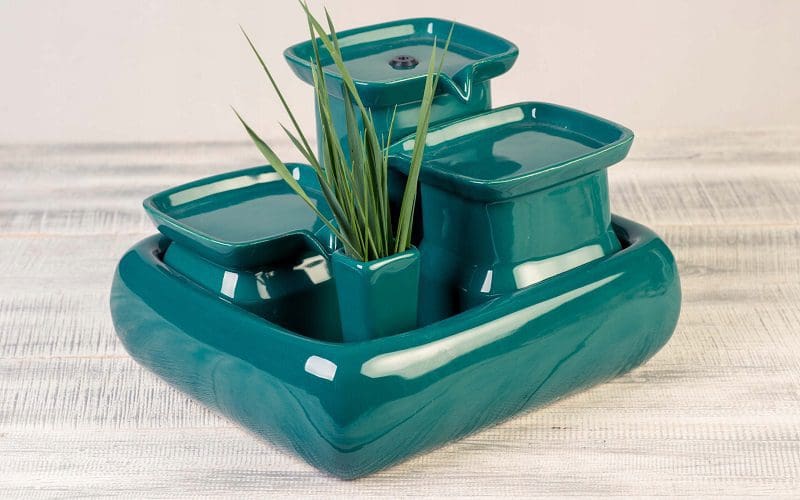 ceramic cat water fountain